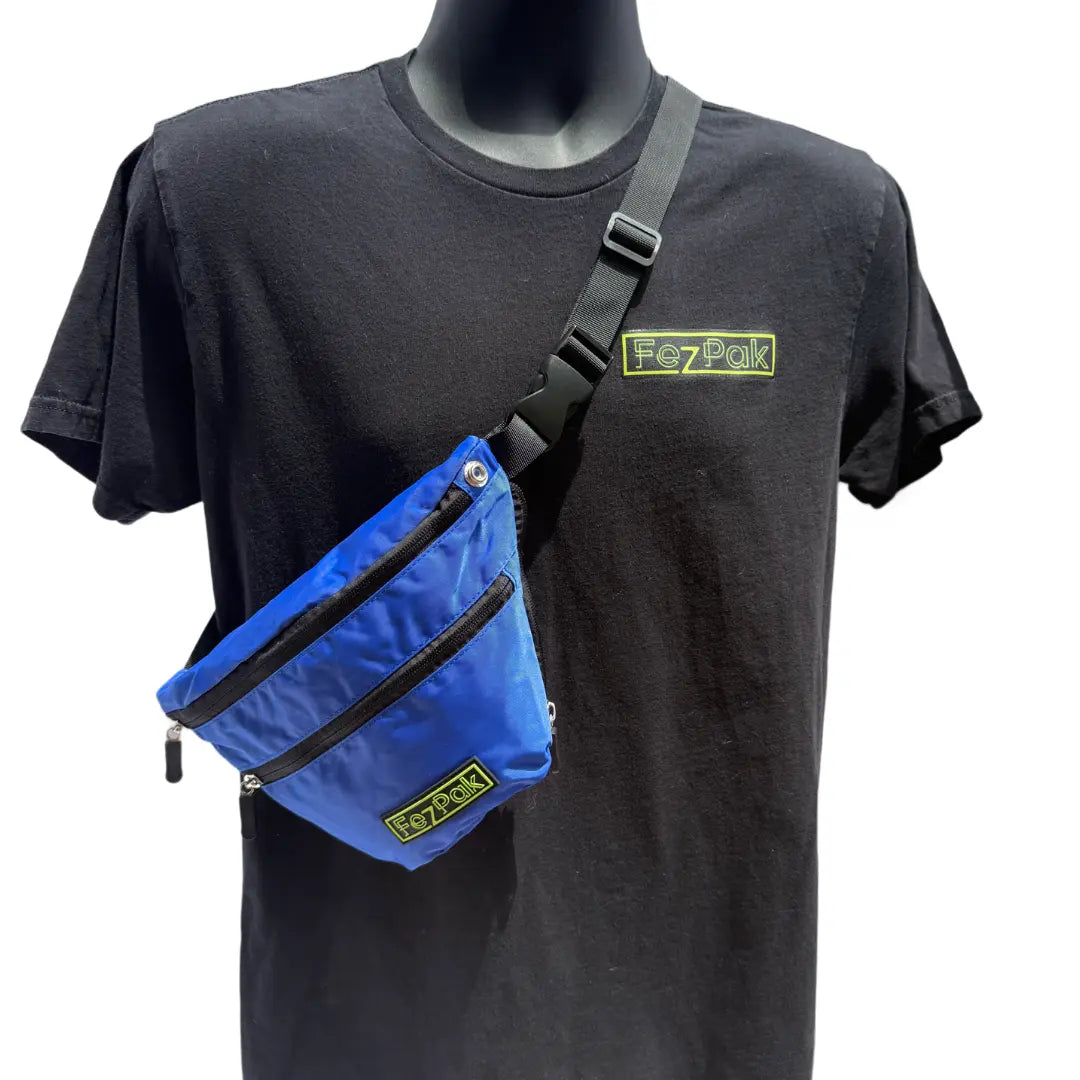 Customizable Flat Fanny Pack with water bottle holder FezPak