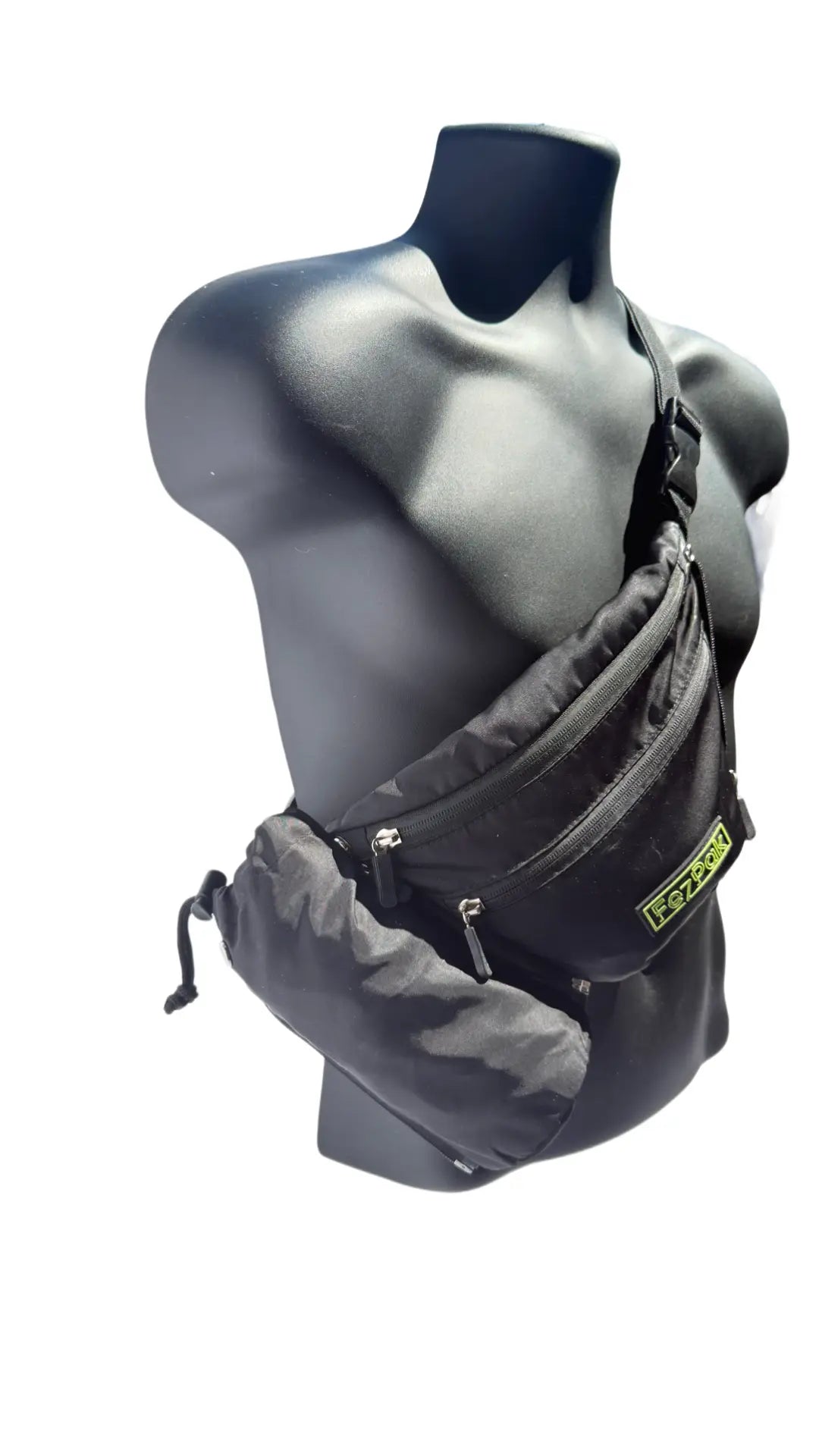 Customizable Flat Fanny Pack with water bottle holder FezPak