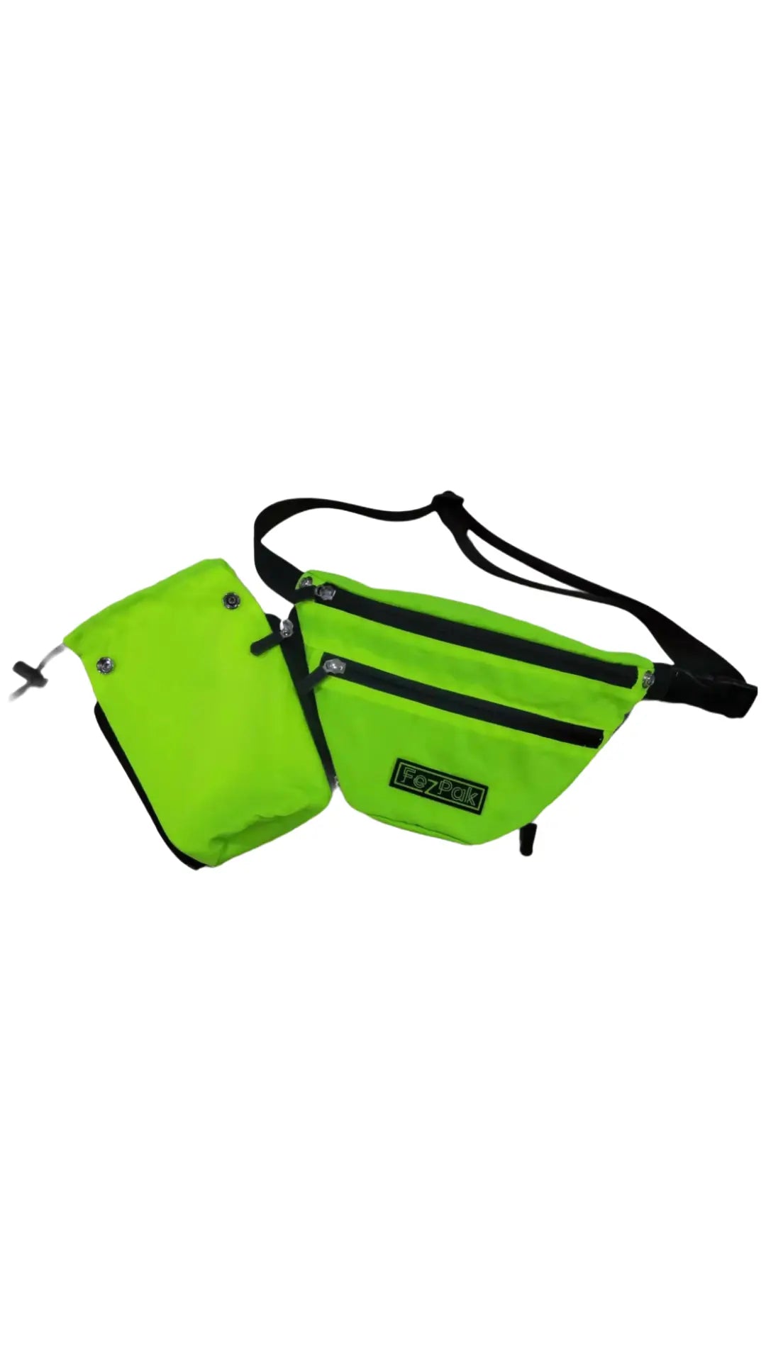 Customizable Flat Fanny Pack with water bottle holder FezPak