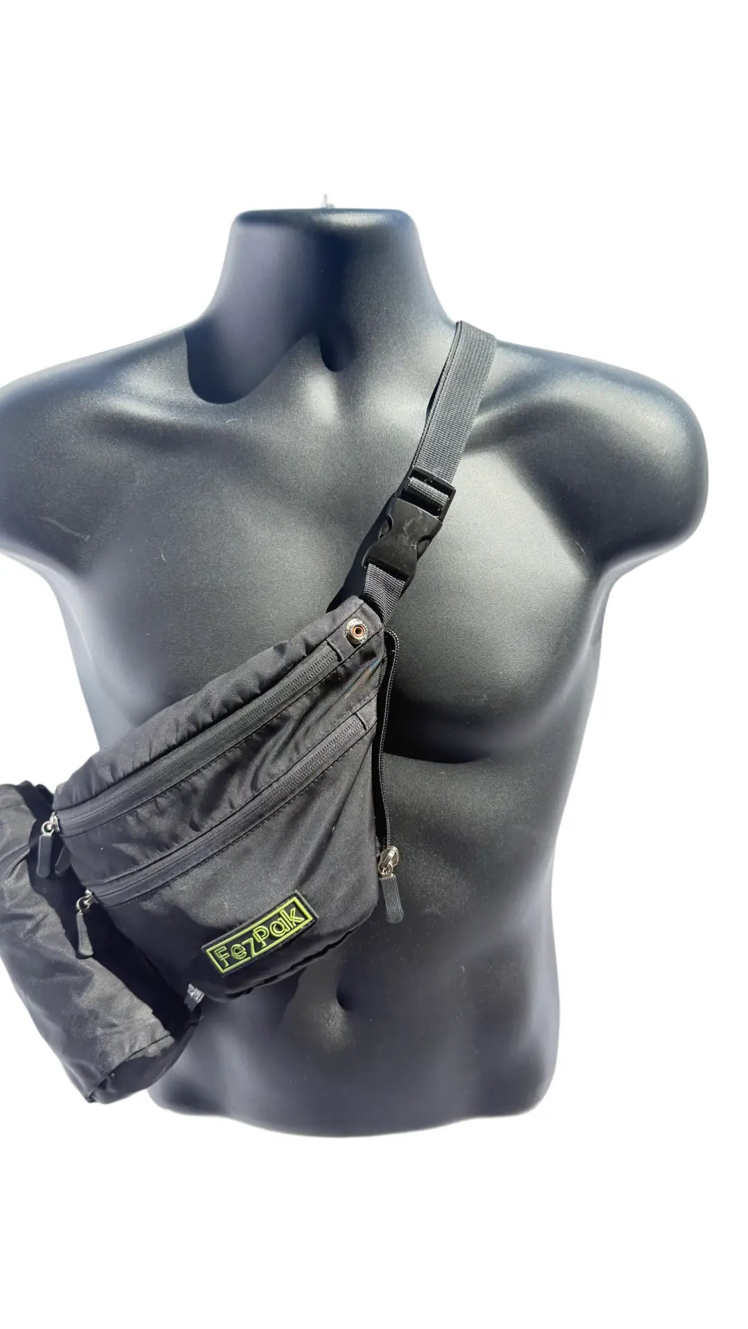 Customizable Flat Fanny Pack with water bottle holder FezPak
